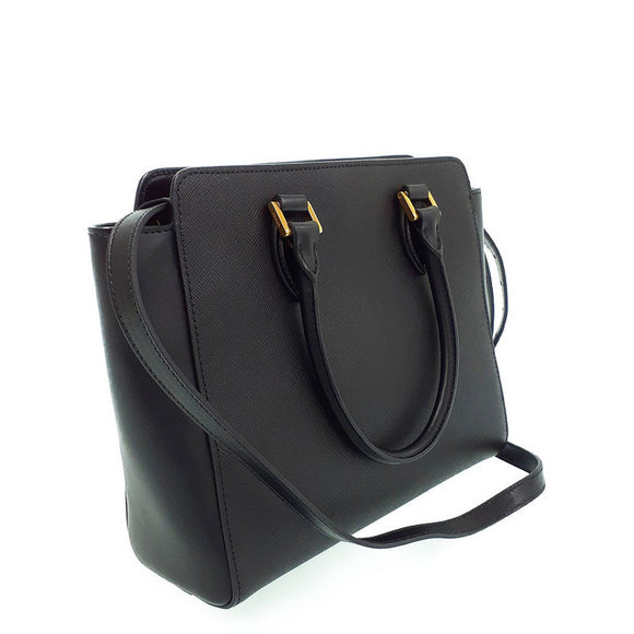 Prada Handbag Black 2WAY Saffiano - Picture 1 of 9